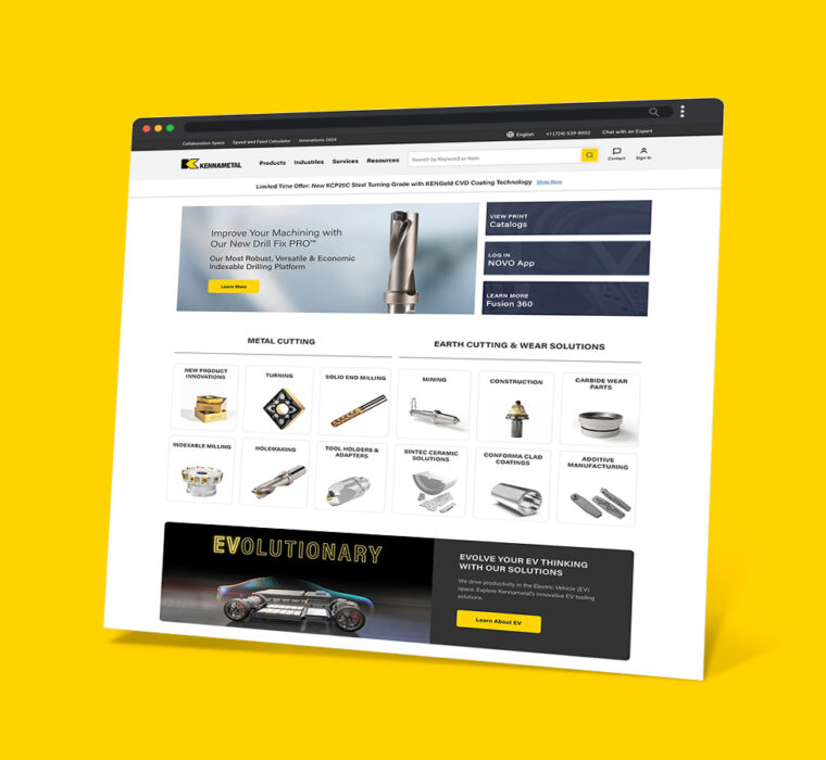 Featured Image - Kennametal Homepage