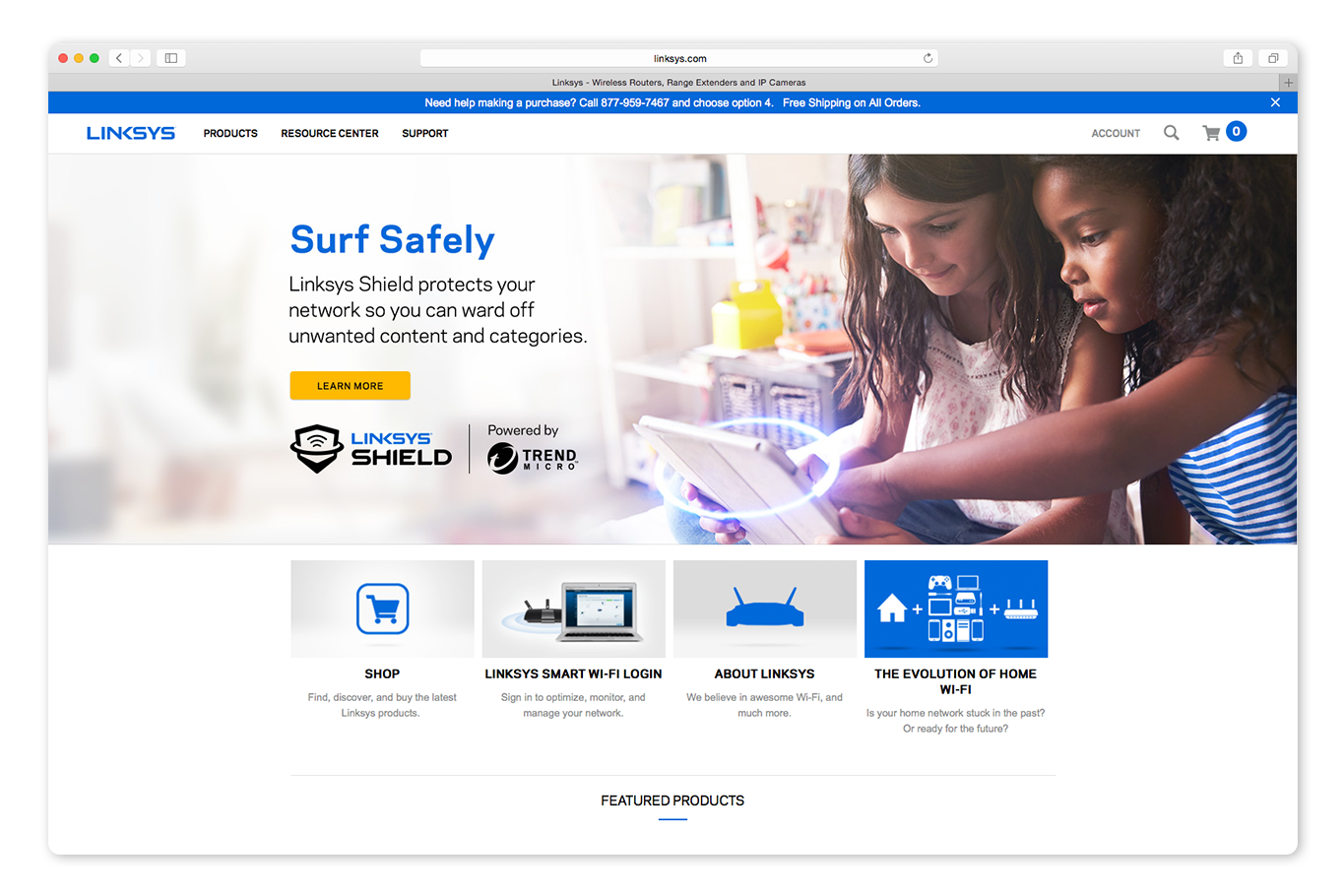Linksys - Shield Homepage Banner 02