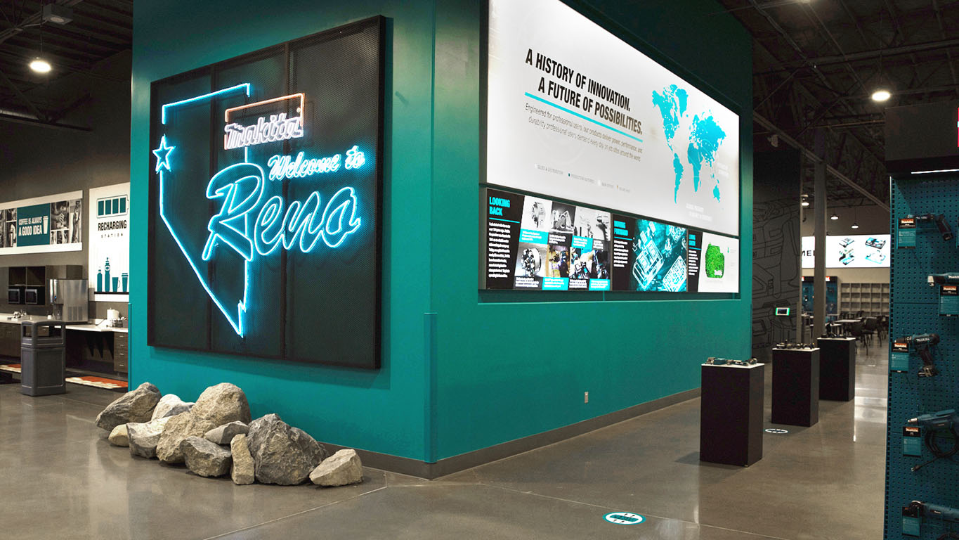 Makita Reno Training Center Photo History Wall