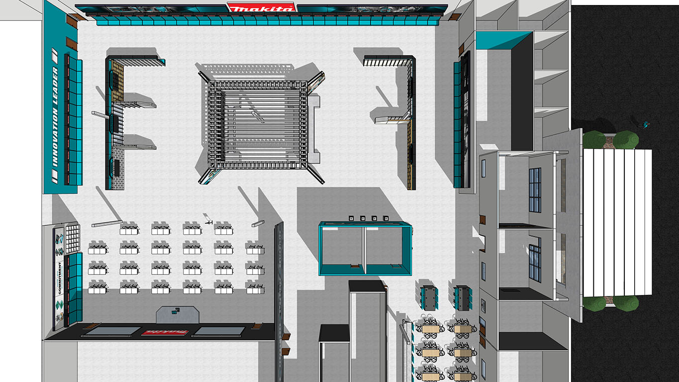Makita Reno Training Center 3D Render Overview